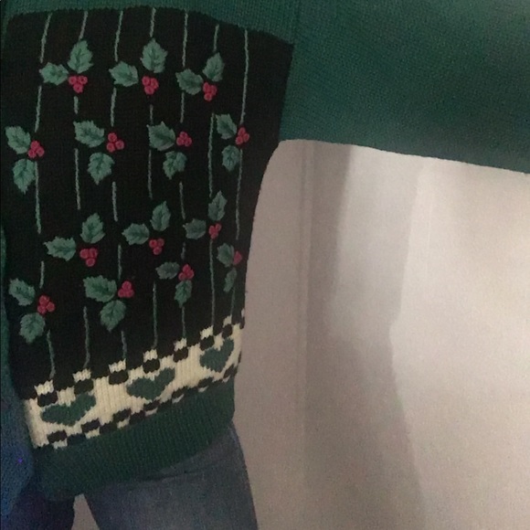 🌺VTG 80s NORDSTOM cottage core wool cardigan - Picture 4 of 10